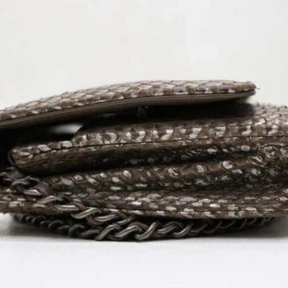 Chanel Python Classic Wallet On Chain - Picture 9 of 15